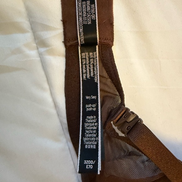 Victoria’s Secret Elegant Lace Very Sexy Push up Bra - Brown size 32DD - Picture 5 of 5